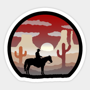 Texas cowboy Sticker